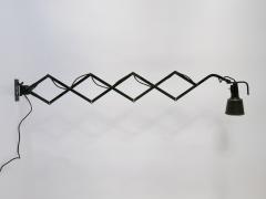  Wilhelm Bader Huge Adjustable Bauhaus Scissor Wall Lamp by Wilhelm B der Germany 1930s - 3923338