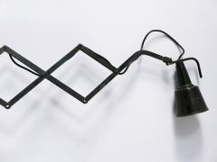  Wilhelm Bader Rare Huge Adjustable Bauhaus Scissor Wall Lamp by Wilhelm B der Germany 1930s - 3923488