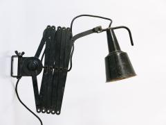  Wilhelm Bader Rare Huge Adjustable Bauhaus Scissor Wall Lamp by Wilhelm B der Germany 1930s - 3923493