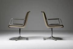  Wilkhahn Delta Design Program 2000 Office Armchairs in Padded Leather for Wilkhahn - 3405590