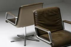  Wilkhahn Delta Design Program 2000 Office Armchairs in Padded Leather for Wilkhahn - 3405638