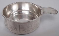  William B Kerr Co Kerr Edwardian Sterling Silver Porringer with Moral Message - 3771938