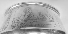  William B Kerr Co Kerr Edwardian Sterling Silver Porringer with Moral Message - 3771959