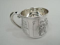  William B Kerr Co Kerr Sterling Silver Baby Cup Rich in Turn of the Century Assumptions - 3758056