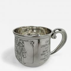  William B Kerr Co Kerr Sterling Silver Baby Cup Rich in Turn of the Century Assumptions - 3758956