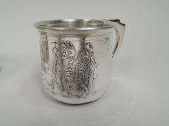  William B Kerr Co Kerr Sterling Silver Baby Set Rich in Turn of the Century Assumptions - 3753752