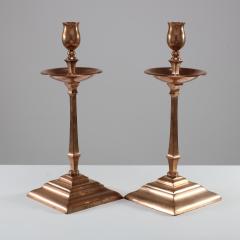  William Benson W A S Benson Co W A S Benson A Pair of Arts Crafts Copper Brass Candlesticks - 4188587