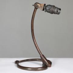  William Benson W A S Benson Co W A S Benson A Patinated Brass Swan Table Light with Heart Shaped Base - 4186341