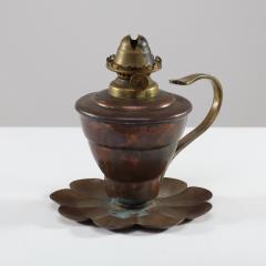  William Benson W A S Benson Co W A S Benson An Arts Crafts Copper Lily Pad Oil Light - 4186409