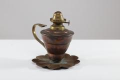  William Benson W A S Benson Co W A S Benson An Arts Crafts Copper Lily Pad Oil Light - 4186411