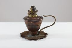  William Benson W A S Benson Co W A S Benson An Arts Crafts Copper Lily Pad Oil Light - 4186413