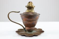  William Benson W A S Benson Co W A S Benson An Arts Crafts Copper Lily Pad Oil Light - 4186414