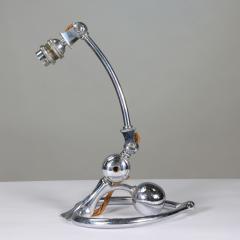  William Benson W A S Benson Co W A S Benson An Arts and Crafts chrome plated table lamp with heart shaped base - 4186292