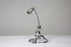  William Benson W A S Benson Co W A S Benson An Arts and Crafts chrome plated table lamp with heart shaped base - 4186295