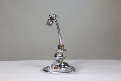  William Benson W A S Benson Co W A S Benson An Arts and Crafts chrome plated table lamp with heart shaped base - 4186304