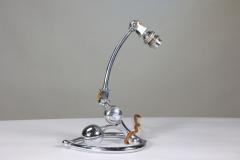  William Benson W A S Benson Co W A S Benson An Arts and Crafts chrome plated table lamp with heart shaped base - 4186307