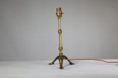  William Benson W A S Benson Co WAS Benson A pair of Arts Crafts brass table lamps with a serpent style tails - 4186421