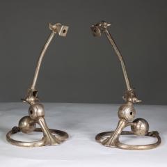  William Benson W A S Benson Co WAS Benson A pair of Arts Crafts patinated silver table lamp  - 4186482