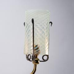  William Benson W A S Benson Co WAS Benson A pair of copper brass wall lights with lily pad wall back plates  - 4186509