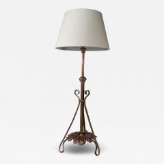  William Benson W A S Benson Co WAS Benson An Arts and Crafts telescopic adjustable copper and brass table lamp - 4232972