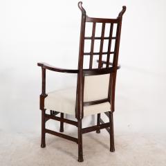  William Birch Ltd Liberty Co probably made by William Birch An Arts Crafts mahogany armchair  - 4186543