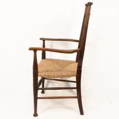  William Birch Ltd William Birch An Arts Crafts Oak Rush Seat Armchair Professionally Re rushed - 4191454