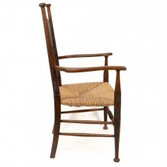  William Birch Ltd William Birch An Arts Crafts Oak Rush Seat Armchair Professionally Re rushed - 4191455