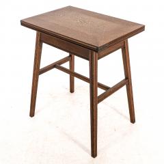  William Birch Ltd William Birch Arts Crafts oak card or game table with a swivel fold out top - 4191462