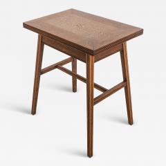  William Birch Ltd William Birch Arts Crafts oak card or game table with a swivel fold out top - 4232984