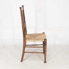  William Birch Ltd William Birch for Liberty Co A Pair of Arts Crafts Rush Seat Oak Chairs - 4186595
