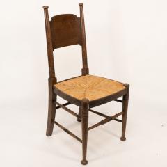 William Birch Ltd William Birch retailed by Liberty Co Pair of Arts Crafts oak dining chairs - 4186598