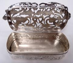  William Comyns Sons Ltd Comyns English Edwardian Art Nouveau Sterling Silver Trinket Box 1906 - 4424681
