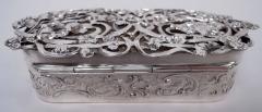 William Comyns Sons Ltd Comyns English Edwardian Art Nouveau Sterling Silver Trinket Box 1906 - 4424682