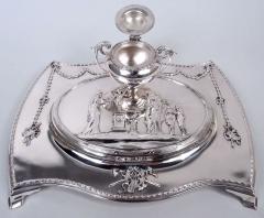  William Comyns Sons Ltd Comyns English Edwardian Regency Sterling Silver Inkstand 1905 - 4542991