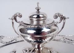  William Comyns Sons Ltd Comyns English Edwardian Regency Sterling Silver Inkstand 1905 - 4542992