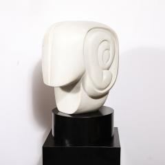  William P Katz Mid Century White Marble Amorphic Sculpture Entitled In the Beginning by Katz - 3751874