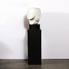  William P Katz Mid Century White Marble Amorphic Sculpture Entitled In the Beginning by Katz - 3751876