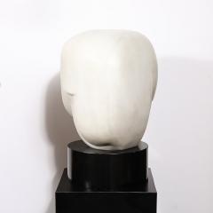  William P Katz Mid Century White Marble Amorphic Sculpture Entitled In the Beginning by Katz - 3751914