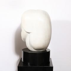  William P Katz Mid Century White Marble Amorphic Sculpture Entitled In the Beginning by Katz - 3751915