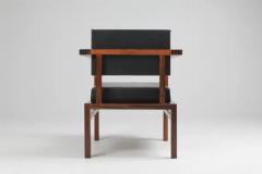 Wim Den Boon Wim Den Boon Executive Chairs in Black Leather 1950s - 3413185