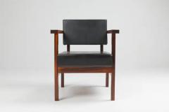  Wim Den Boon Wim Den Boon Executive Chairs in Black Leather 1950s - 3413186