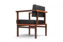  Wim Den Boon Wim Den Boon Executive Chairs in Black Leather 1950s - 3413187