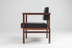  Wim Den Boon Wim Den Boon Executive Chairs in Black Leather 1950s - 3413199