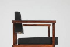  Wim Den Boon Wim Den Boon Executive Chairs in Black Leather 1950s - 3413201