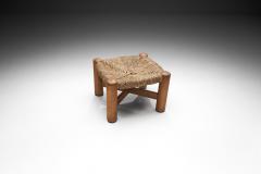  Wim Den Boon Wim den Boon Beech and Rush Low Stool The Netherlands 1950s - 2587984