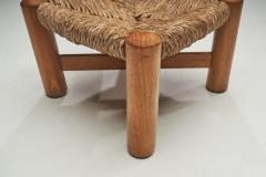  Wim Den Boon Wim den Boon Beech and Rush Low Stool The Netherlands 1950s - 2587987