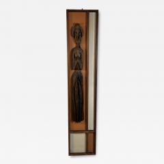  Witco MID CENTURY POLYNESIAN WOMAN CARVED WOOD PLAQUE BY WITCO - 3395655