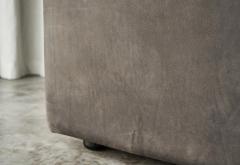  Wittmann Karl Wittmann Sofa in Patinated Grey Neck Leather 1980s - 4528498