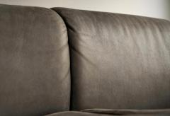  Wittmann Karl Wittmann Sofa in Patinated Grey Neck Leather 1980s - 4528505