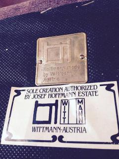  Wittmann PAIR OF JOSEF HOFFMANN WIENER WERKSTATTE STYLE ARMCHAIRS BY WITTMANN AUSTRIA - 2340470